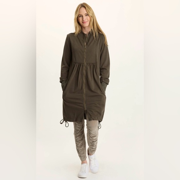 WEARABLES by XCVI Intergallactic Fleece Cinchable Longline Jacket Dress - Small - Picture 2 of 7